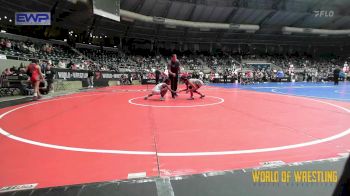 90 lbs Semifinal - Emery Merlos, Surfside RTC vs Heavyn Woods, Takedown Elite