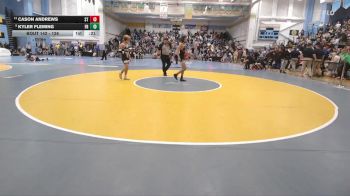 126 lbs Cons. Round 1 - Kyler Fleming, Wilmington Friends H S vs Cason Andrews, Sussex Tech H S