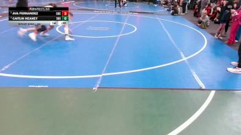 95 lbs Round 2 - Ava Fernandez, Grapevine Wrestling Club vs Caitlin Heaney, Bandas Wrestling Academy