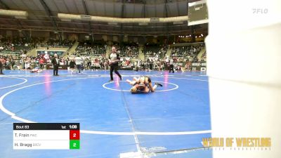 92 lbs Round Of 16 - Tracen Frain, Powerhouse Wrestling Club vs Hudson Bragg, Bear Cave