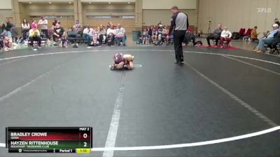 56 lbs Quarterfinal - Bradley Crowe, SDWA vs Hayzen Rittenhouse, Rockmart Takedown Club