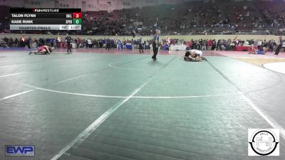 150 lbs Quarterfinal - Talon Flynn, Sallisaw Wrestling vs Kade Runk, Sperry Wrestling Club