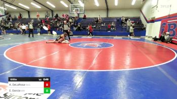 120 lbs Consi Of 4 - Kristen DeLaRosa, Broken Arrow Girls vs Eva Garcia, Van Buren High School