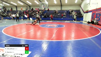 120 lbs Consi Of 4 - Kristen DeLaRosa, Broken Arrow Girls vs Eva Garcia, Van Buren High School