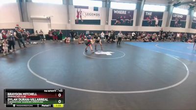 120 lbs Semifinal - Dylan Duran-Villarreal, Cornerstone Warriors Wrestling Club vs Braydon Mitchell, Spartan Mat Club