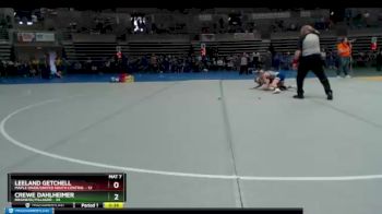 88 lbs Quarterfinals (8 Team) - Crewe Dahlheimer, Brainerd/Pillager vs Leeland Getchell, Maple River/United South Central