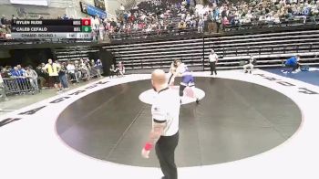 5A 285 lbs Champ. Round 1 - Caleb Cefalo, Box Elder vs Rylen Rude, Northridge