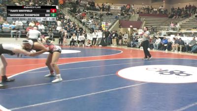 5A 115 lbs Quarterfinal - Tianti Whitfield, SEARCY HIGH SCHOOL vs Savannah Thompson, Bauxite
