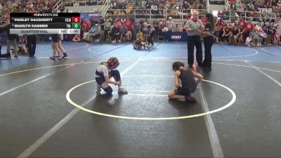 65 lbs Quarterfinal - Paisley Daugherty, Fremont St Joe Streaks vs Madilyn Kammer, Tallmadge