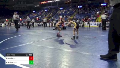 50 lbs Semifinal - Noelle Grella, Mt. Lebanon vs Rhea Karas, South Fayette