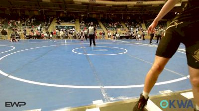 155 lbs Rr Rnd 5 - Kaedynce Kirkes, McAlester Youth Wrestling vs James Gaylor, Tahlequah Wrestling Club