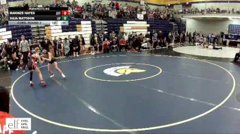 100 lbs. Cons. Round 2 - Makinze Hayes, Jefferson City vs Julia Mattison, Lafayette (Wildwood)