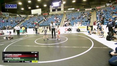 67 lbs Cons. Round 1 - Hudson Maddox, Team Lightning Wrestling Club vs Antonio Saucedo, DC Wrestling Academy