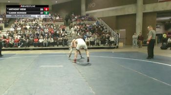 145 Championship Bracket 3rd Place Match - Caden Borgen, St. Francis vs Anthony Heim, Shakopee