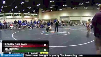 138 lbs Quarters & Wb (16 Team) - Joli Beston, Montana vs Reagen Gallaway, Nebraska Tsunami