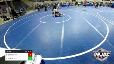 170 lbs Round Of 16 - Evan Sparger, Duncan Demon Wrestling vs Roman Fraser, High Ground Wrestling