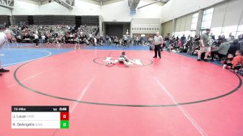 73-M lbs Semifinal - Jack Lauer, UpperTownship vs Rocco DeAngelis, Orchard Lane Wrestling Club