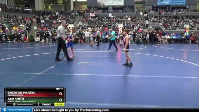 70 lbs Champ. Round 2 - Sam Smith, Sebolt Wrestling Academy vs Emerson Martin, Nebraska Boyz