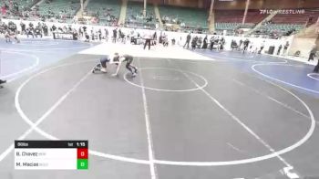 86 lbs Rr Rnd 2 - Brandon Chavez, New Mexico Bad Boyz vs Michael Macias, Wolfpack Wr Ac