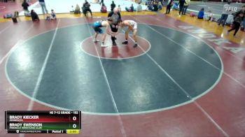 152 lbs Semifinal - Brady Kiecker, Minnesota vs Brady Swenson, Pinnacle Wrestling Club