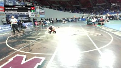 2A/1A Boys 138 Cons. Round 2 - Jerett Waddel, Grant Union / Prairie City Boys vs Jaycen Marois, North Douglas/Elkton Boys