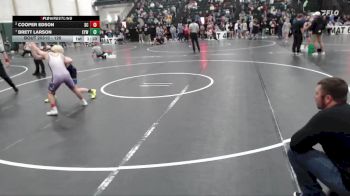 126 lbs Quarterfinal - Brett Larson, Elmcreek Youth Wrestling vs Cooper Edson, Sedgwick County