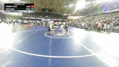 Boys 4A 215 lbs Semifinal - Matt King, Sumner vs Jarrett Peck, Kamiakin