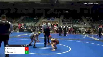 70 lbs Consolation - Lucas Reeves, Steel Valley Renegades vs Tomas Campian, Fight Sports Falls Wrestling