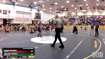 220 lbs 7th Place Match - Jacob Ramirez, Liberty vs Nelson Lecona, Dana Hills