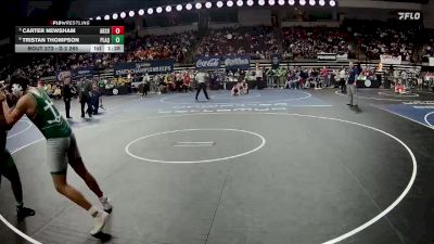 D 2 285 lbs Quarterfinal - Carter Newsham, Archbishop Shaw vs Tristan Thompson, Plaquemine