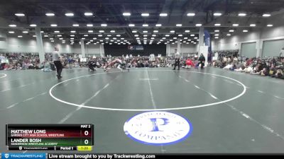 120 lbs Champ. Round 3 - Lander Bosh, Sanderson Wrestling Academy vs Matthew Long, Garden City High School Wrestling