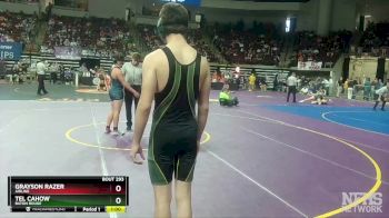 D 1 170 lbs Cons. Round 2 - Tel Cahow, Baton Rouge vs Grayson Razer, Airline