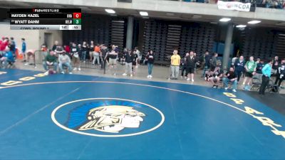 106 lbs Cons. Round 1 - Wyatt Dahm, Belleville West vs Hayden Hazel, Unattached
