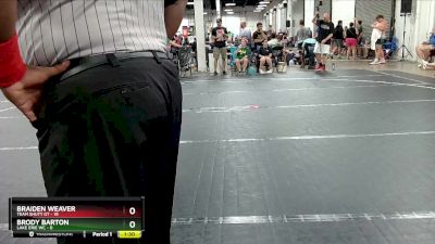 120 lbs Round 2 (6 Team) - Braiden Weaver, Team Shutt GT vs Brody Barton, Lake Erie WC