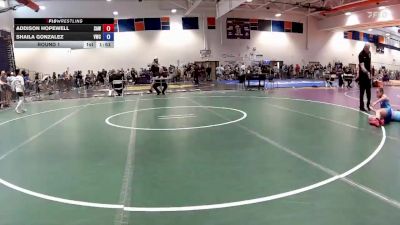 113-124 lbs Round 1 - Addison Hopewell, South Augusta Wrestling vs Shaila Gonzalez, Viking Wrestling Club