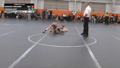 84 lbs Round 4 (6 Team) - Brantley Wiechers, Empyre WC Gold vs Brennan Hart, Meridian Maniacs