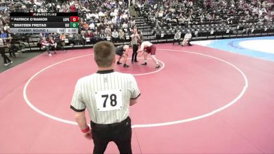 6A 285 lbs Champ. Round 1 - Patrick O`banion, Lone Peak vs Brayden Freitas, Riverton