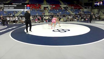 130 lbs Cons. Rd Of 64 - Lucia Schlapfer, MT vs Bailey Emery, WV