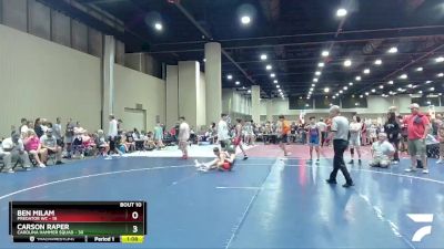 90 lbs Round 4 (6 Team) - Carson Raper, Carolina Hammer Squad vs Ben Milam, Predator WC