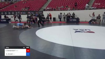 52 kg Cons 8 #2 - Vaughn Geisendorf, Aniciete Training Club vs Aiden Arnett, Illinois