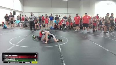 76 lbs Round 2 (4 Team) - Brylan Zerbe, U2 The Uprising Begins vs Mason Reis, Buffalo Valley WC