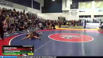 126 lbs Champ. Round 2 - Peter Mitchell, Foothill (sa) vs Yoshiya Funakoshi, Calvary Chapel (sa)