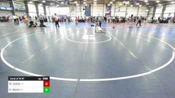 80 lbs Consi Of 16 #1 - Micheal Cotter, NY vs Ryder Walsh, ME