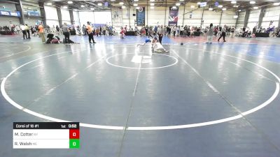 80 lbs Consi Of 16 #1 - Micheal Cotter, NY vs Ryder Walsh, ME