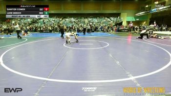 64 lbs Quarterfinal - Sawyer Comer, Sebolt Wrestling Academy vs Luke Minich, Shootbox