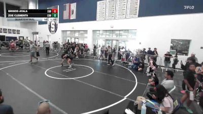 130 lbs Quarterfinal - Briseis Ayala, SoCal Bears WC vs Zoe Clements, Chino Hills WC