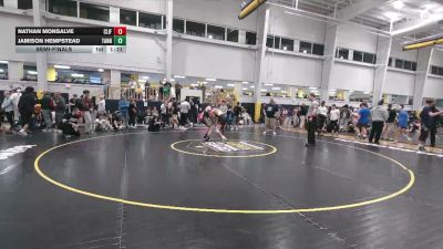 110 lbs Semifinal - Nathan Monsalve, Clifton vs Jamison Hempstead, Tannersville