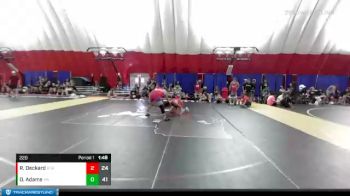 220 lbs Placement Matches (8 Team) - Royce Deckard, Roncalli Red vs Dyllon Adams, Mora