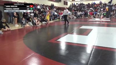 110 lbs Cons. Round 2 - Kendall Kerker, Janesville vs Anna Shelton, Marion