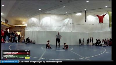 60 lbs Round 1 - Brooklyn Stauffer, Midwest Xtreme Wrestling vs Kaylee Knight, Indian Creek Wrestling Club